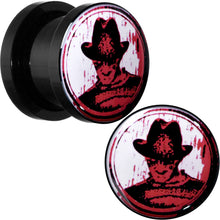 将图片加载到图库查看器，Licensed Nightmare on Elm Street Black Freddy Screw Fit Plug Set
