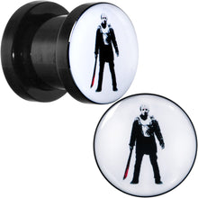 Load image into Gallery viewer, Licensed Friday the 13th Black Jason Voorhees Screw Fit Plug Set
