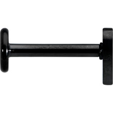 将图片加载到图库查看器，16G 5/16 Black Simple Heart Internally Threaded Labret Tragus
