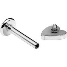 Load image into Gallery viewer, 16G 5/16 Simple Heart Internally Threaded Labret Monroe Tragus
