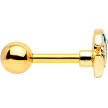 Load image into Gallery viewer, 16G 1/4 Gold Tone Blue Adorable Angelfish Cartilage Tragus
