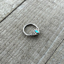 Load image into Gallery viewer, 16G 3/8 Aurora Gem Deco Waves Hinged Segment Ring
