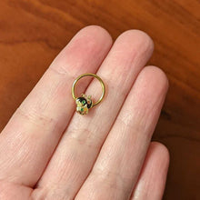 Load image into Gallery viewer, 16G 3/8 Gold Tone Mom Baby Whale Hinged Segment Ring
