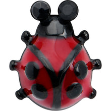 将图片加载到图库查看器，Black Classic Ladybug Top End Barbell Tongue Ring
