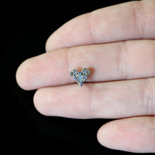 Load image into Gallery viewer, Blue Gem Twining Heart Mystic Orb Barbell Tongue Ring

