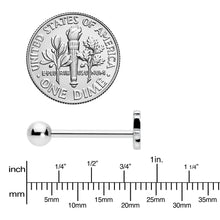 Load image into Gallery viewer, Clear CZ Gem Understated Hamsa Hand Barbell Tongue Ring
