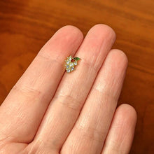 Load image into Gallery viewer, 16G 5/16 Clear CZ Gem Gold Tone Bunch Grapes Labret Monroe Tragus

