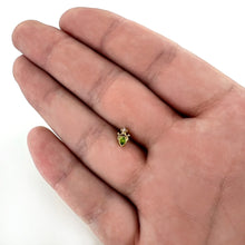 Load image into Gallery viewer, 20G 1/4 Green Gem Shades of Spring Golden Nose Bone
