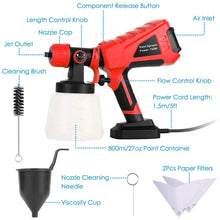 将图片加载到图库查看器，750W Electric Paint Sprayer Handheld with 3 Spray Patterns
