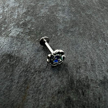 将图片加载到图库查看器，16G 5/16 Spring Flower Green Blue Labret Monroe Tragus
