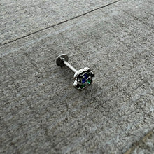 将图片加载到图库查看器，16G 5/16 Spring Flower Green Blue Labret Monroe Tragus
