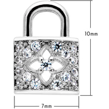 Load image into Gallery viewer, 16G 1/4 Clear CZ Gem Lock It Up Labret
