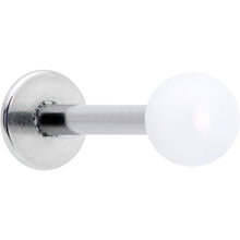 Load image into Gallery viewer, 16G 5/16 Matte White Aurora Labret Monroe Tragus
