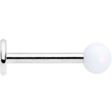 Load image into Gallery viewer, 16G 5/16 Matte White Aurora Labret Monroe Tragus
