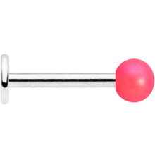 Load image into Gallery viewer, 16G 5/16 Matte Pink Aurora Labret Monroe Tragus
