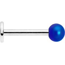 Load image into Gallery viewer, 16G 5/16 Matte Blue Aurora Labret Monroe Tragus
