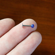 Load image into Gallery viewer, 16G 5/16 Matte Blue Aurora Labret Monroe Tragus
