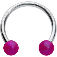 Load image into Gallery viewer, 16G 3/8 Matte Purple Aurora Horseshoe Circular Barbell
