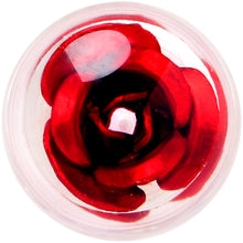 将图片加载到图库查看器，Bubble Rose Red Barbell Tongue Ring
