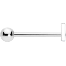 将图片加载到图库查看器，Clear Gem Double Triangle Barbell Tongue Ring
