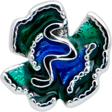 将图片加载到图库查看器，20G 7mm Spring Flower Green Blue L Shape Nose Ring
