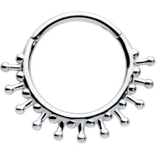 将图片加载到图库查看器，16G 3/8 Splatter Effect Hinged Segment Ring
