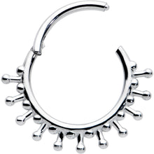 将图片加载到图库查看器，16G 3/8 Splatter Effect Hinged Segment Ring
