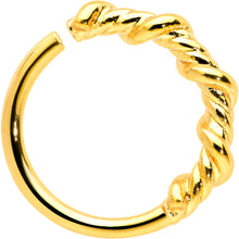 Load image into Gallery viewer, 20G 5/16 Gold Tone Wicked Wire Seamless Nose Hoop
