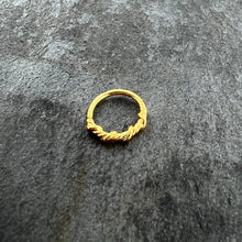 Load image into Gallery viewer, 20G 5/16 Gold Tone Wicked Wire Seamless Nose Hoop
