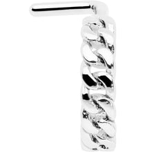 Load image into Gallery viewer, 20G 1/4 Loving Links Faux Hoop L Shaped Nose Ring
