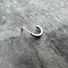 Load image into Gallery viewer, 20G 1/4 Simply Smooth Faux Hoop L Shape Nose Ring

