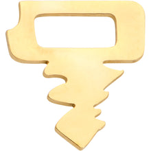 将图片加载到图库查看器，20G 7mm Gold Tone Stylish Key Left Side Nose Screw
