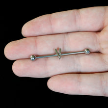 将图片加载到图库查看器，14G Straight Razor Industrial Barbell 38mm
