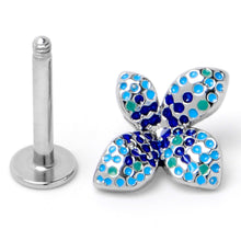 Load image into Gallery viewer, 16G 5/16 Glamour Butterfly Labret Monroe Tragus
