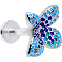 Load image into Gallery viewer, 16G 1/4 Glamour Butterfly Labret Tragus

