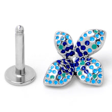 Load image into Gallery viewer, 16G 1/4 Glamour Butterfly Labret Tragus
