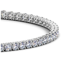 Load image into Gallery viewer, Lab Grown Round Diamond Tennis Bracelet in 14k White Gold (4 cctw F/G  VS2/SI1)
