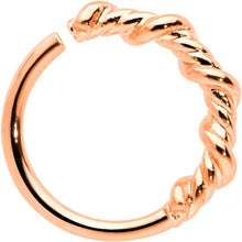 Load image into Gallery viewer, 20G 5/16 Rose Gold Tone Wicked Wire Seamless Nose Hoop
