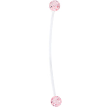 Load image into Gallery viewer, Pink Blue Glitter Glamour PTFE Pregnancy Belly Ring
