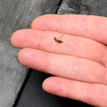 Load image into Gallery viewer, 20G 1/4 Gold Tone Watermelon Bite Nose Bone
