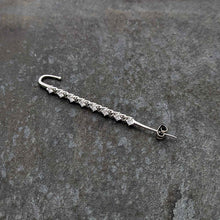 Load image into Gallery viewer, Clear CZ Gem Links Ear Cuff Bar Earring
