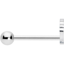 Load image into Gallery viewer, 316L Surgical Steel Scalloped Sea Shell Barbell Tongue Ring

