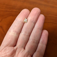 Load image into Gallery viewer, 16G 1/4 Clear CZ Gem Leafy Golden Branch Threadless Labret Tragus
