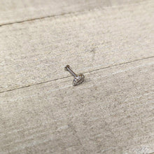 Load image into Gallery viewer, 16G 5/16 Clear CZ Gem Kissy Lips Threadless Labret Monroe Tragus

