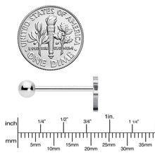 Load image into Gallery viewer, 316L Surgical Steel Tropically Trendy Palm Tree Barbell Tongue Ring
