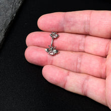 Load image into Gallery viewer, Pink Gem Bees Beautiful Insect Double Mount Belly Ring
