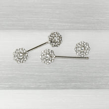 Load image into Gallery viewer, 14G 9/16 Clear Gem Epic Fabulous Flower Barbell Nipple Ring Set
