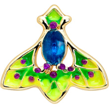 Load image into Gallery viewer, 20G 7mm Blue Gem Tropic Fan L Shape Nose Ring
