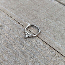 Load image into Gallery viewer, 16G 5/16 Clear Gem Bee Glamour Cartilage Clicker
