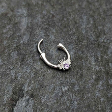 Load image into Gallery viewer, 16G 5/16 Purple Gem Ultra Fly Cartilage Clicker
